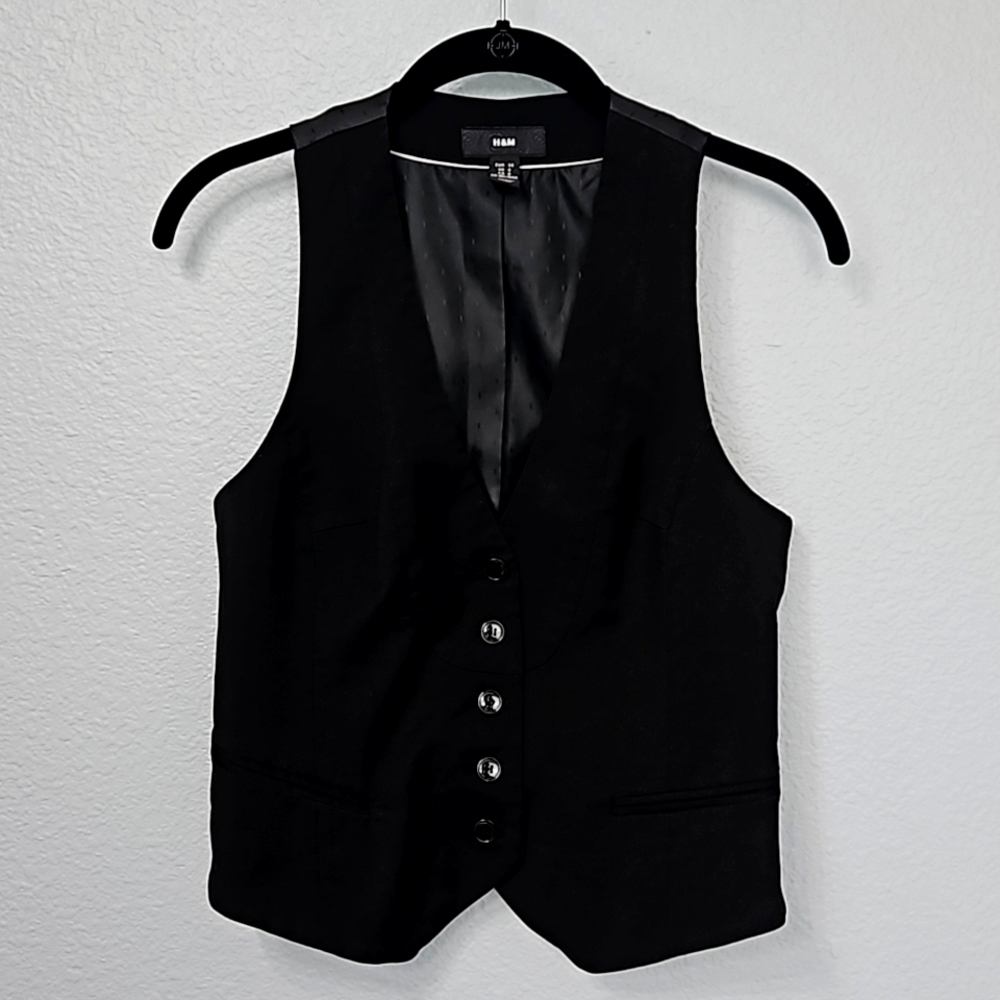 H&M, Black Vest, size 6